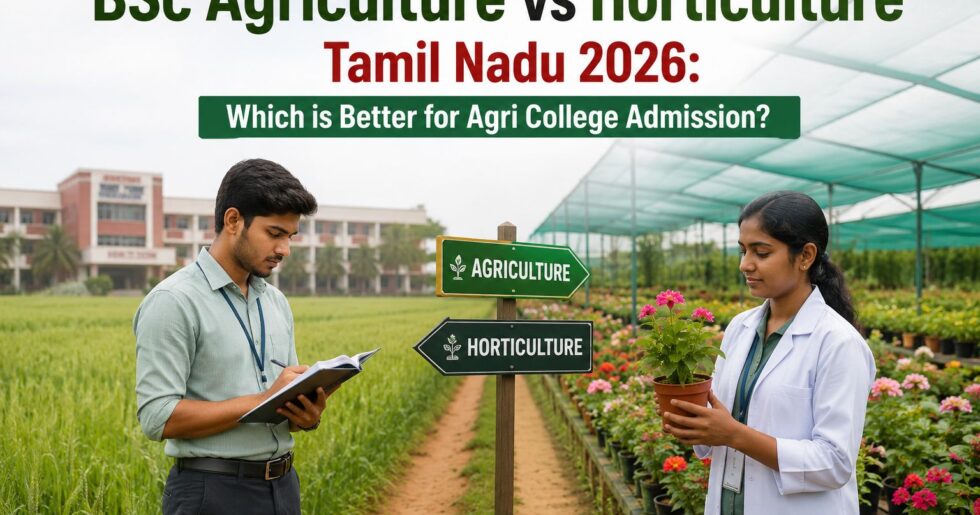 BSc Agriculture vs Horticulture Tamil Nadu 2026: Which is Better for Agri College Admission?
